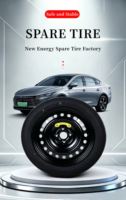 Pneu extérieur Wenqi de haute qualité 155/85/18, roue de secours compacte d'urgence pour Mercedes EQC/EQE SUV EV toutes saisons, naturel, garantie 1 an