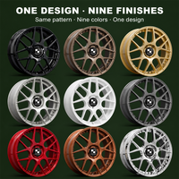 Jantes forgées en bronze à dix branches avec liseré argenté, 2 pièces, 18 19 20 21 pouces, 5x112 5x114.3 5x120 BMW X5
