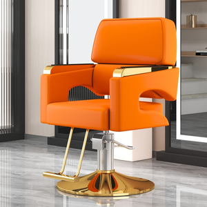 Vente directe d'usine, fauteuil de barbier robuste en cuir synthétique de luxe pour salon de beauté africain, livraison rapide en 3 jours - Product Image 4