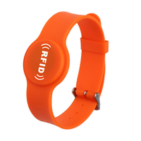 Bracelet intelligent en silicone avec logo personnalisé réglable, RFID NFC 13,56 MHz