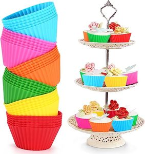Factory Direct <b>Silicone</b> Cupcake <b>Baking</b> Cups Muffin Cupcake Liners Holders <b>Silicone</b> Muffin Cups - Product Image 1