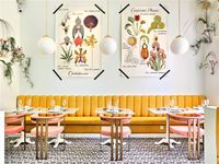 Ensemble de canapé et table avec chaises pour restaurant, personnalisé, moderne, semi-rond, en acier inoxydable, imperméable, pour café