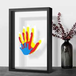 Kit de Marco de Madera para Manualidades, Regalo Conmemorativo con Huellas de Manos/Pies y Grabado Personalizado para Bebés, Parejas y Recuerdos de Boda - Product Image 2