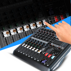 มิกเซอร์เสียงระดับมืออาชีพ OEM B8 พร้อมเอฟเฟกต์เสียงก้องในตัว 99 แบบ คอนโซลดิจิตอล 10 ช่องสัญญาณ สำหรับดีเจ พร้อมอินเทอร์เฟซเสียงแบบ USB - Product Image 5