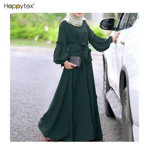 Nouvelle Arrivée Tendance Mode Robes Islamiques Douces et Confortables pour Femmes Voilées avec Ceinture - Product Image 3