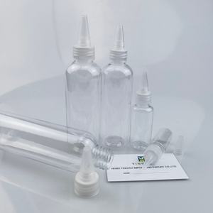 ขวดน้ำมันใสสีเหลืองอำพันแบบกำหนดเอง ขนาด 50 มล. 100 มล. 150 มล. 200 มล. 250 มล. ขวดพลาสติกบีบได้พร้อมฝาเปิดแบบหมุน - Product Image 6