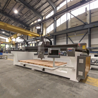 Fresadora de corte de puente CNC de granito de estilo italiano, enrutador CNC de 5 ejes para piedra y mármol