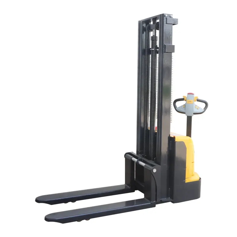 Low price factory stacker 1500kg self-loading electric stacker lifting height 3000mm full electric pallet stacker