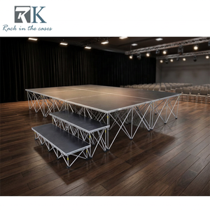 Plataforma de Escenario de Altura Ajustable, Plataforma Elevadora de Aluminio, Escenario Estable y Firme en Venta - Product Image 2