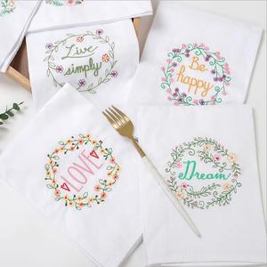 Restaurant-Tischservietten, Haushalts-Tischtücher, bestickte Handtücher, Papierservietten, dekorative Reinigungstücher, Servietten - Product Image 4