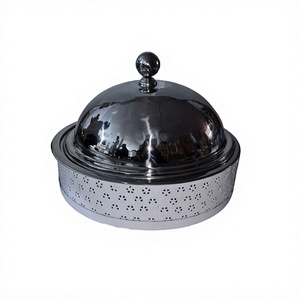 Plato para servir alimentos de hierro y acero inoxidable, tamaño personalizado, forma redonda, plato para calentar alimentos de Home Arts - Product Image 1