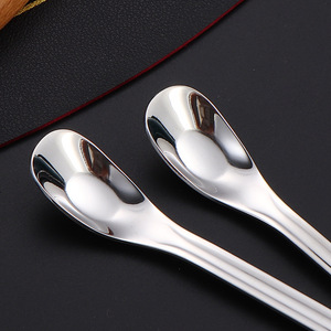 Lot de cuillères modernes en acier inoxydable, motif marbre créatif, finition <span class=keywords><strong>miroir</strong></span>, pour usage domestique - Cuillères à dessert, à soupe et à riz, coffret cadeau - Product Image 2