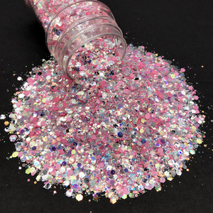 <span class=keywords><strong>Paillettes</strong></span> en polyester épaisses en vrac, mélange de couleurs crème glacée, pour artisanat en résine et décorations de Noël - Product Image 6