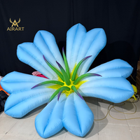 Ballon en forme de tête de fleur artificielle gonflable de couleur personnalisée pour la décoration de festival de musique
