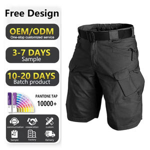 OEM Factory Men's Sporty Quick Dry Tactical Pants Outdoor Cargo Shorts with Multi-Pockets Made From Worsted Fabric - Product Image 2