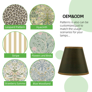 Custom Black Cone Paper <strong>Lampshade</strong> <strong>Gold</strong> Trim Handmade Classic Decorative Indoor Lighting Accessory OEM ODM Supplier - Product Image 5