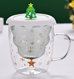 Simple Halloween Navidad obsequios empuñadura taza de té de cristal Linda taza de café caja de regalo para niñas - Product Image 4