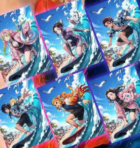 Nouvelle collection Junyi Demonslayed & Pokemoned, cartes à collectionner, personnages d'anime rares, cartes à jouer pour enfants - Product Image 5