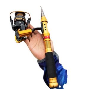 Caña de Pescar Telescópica de 2 Metros, Acción Extra Rápida, Guías SIC, Caña de Lanzamiento para Pesca en Agua Salada, Pesca en Hielo, Caña de Surf, Mini Caña Corta - Product Image 1