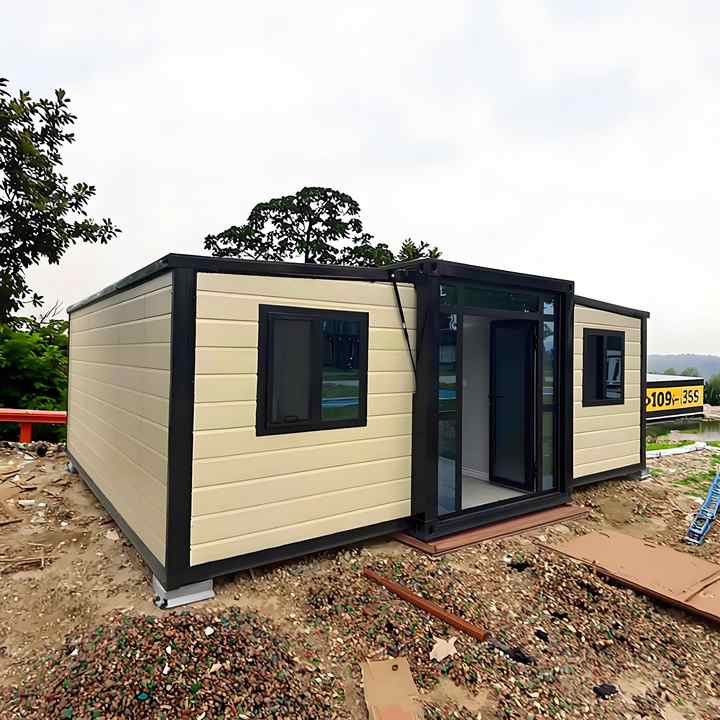 Contenedor prefabricado de envío de 40 pies y 20 pies, casa extensible ...