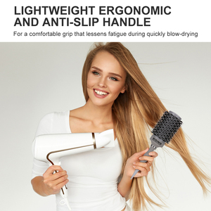 Brosse ronde en céramique thermique nano et technologie ionique avec poils de sanglier pour le brushing, le coiffage, le bouclage - Dia : 53 mm - Product Image 5