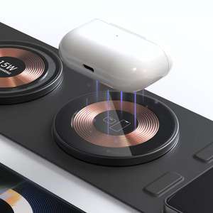 2024 nuevo modelo carpeta portátil 15W cargador inalámbrico de teléfono móvil de carga rápida para teléfono para <span class=keywords><strong>Iwatch</strong></span> para Airpod - Product Image 2