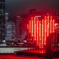 Grand motif coeur lumineux en forme d'amour lumières LED IP65 décorations de mariage et de parc à thème pour Noël et Halloween