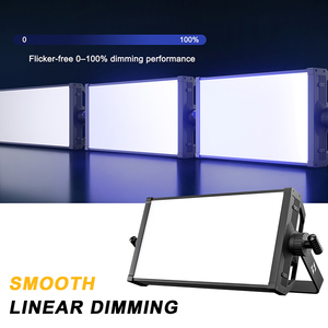 Panneau lumineux LED bicolore pour vidéoconférence, CRI élevé Ra94, 200W, 2700K-10000K, DMX512 RDM, lumière douce <span class=keywords><strong>de</strong></span> studio pour diffusion télévisuelle - Product Image 1
