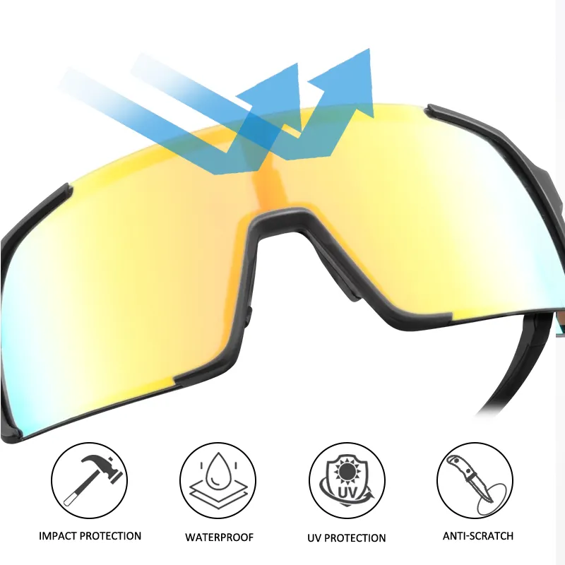 2023 OEM ODM usine personnalisé UV400 nouveau Style extérieur tr90 sport lunettes de soleil à grandes lentilles lunettes d'équitation lunettes de soleil de pêche