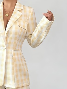 Elegante Completo Casual Primaverile da <span class=keywords><strong>Donna</strong></span> di Alta Gamma - Giacca e <span class=keywords><strong>Pantaloni</strong></span> a Gamba Dritta - Product Image 3