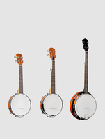 kabat 23/ 26/38 Inch 5 Strings Solid Wood Banjo Musical Instruments Nylon Strings Side Sapele