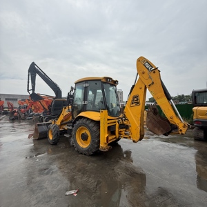 JCB 3CX con cucharón frontal y retroexcavadora, amarillo, diésel, cabina cerrada, USADO - Product Image 3