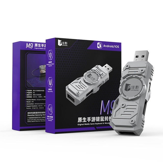 NKIWI M9 5-in-1 Mechanical Keyboard Mouse Combo Wired/Wireless USB RGB Backlit Plug Play for IOS/Android Mobile Gaming