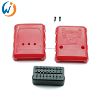 Boîtier et coque OBD 2 OBDII CrimsonShell Automotive-Emblem Foldover Pin Connector OBD Male Connector and Housing
