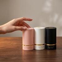 Emballage en tube de papier écologique, boîte en tube de papier pour parfum, tube de papier élégant certifié, finition mate, boîte en tube de papier pour parfum
