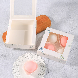 Custom Eco-friendly Recyclable Rigid Paper <b>Boxes</b> Embossing Matt Lamination High-End Food-Grade Windowed <b>Bakery</b> Packaging Gifts - Product Image 3