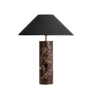 Lampada da tavolo in marmo naturale di lusso in stile design per Villa Hotel soggiorno camera da letto decorazione comodino - Product Image 6
