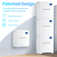 Système de stockage d'énergie empilable 48V 200AH 10kW 20kW 30kW 40kW 51.2V avec onduleur, batterie pour éolienne et système solaire, batterie LiFePO4