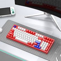 Clavier de jeu mécanique filaire programmable inclinable RVB rétroéclairé USB Type Hot-Swap 98 touches dégradé multicolore