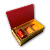 Boîte cadeau rigide personnalisée de style livre avec fermeture magnétique et ruban, emballage en carton réutilisable pour le thé, les cosmétiques, les cadeaux de mariage
