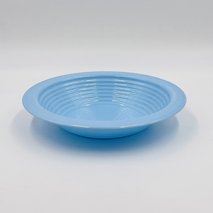Platos Redondos de Melamina Azul Brillante de 9 Pulgadas, Platos Resistentes para Cena y Sopa para Uso Diario - Product Image 4