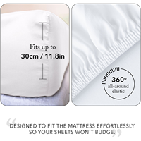 Parure de lit en coton blanc rayé T250 Draps de lit Queen Size tissés pour hôtels Draps de chambre et couette Motif rayé élégant