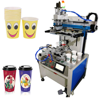 Vente flash : Gobelet à café en papier, gobelet en PET, logo, imprimante à écran servo à 2 couleurs