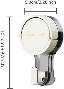 Wholesale Powerful Wall <b>Hook</b> Bathroom Shower <b>Suction</b> <b>Cup</b> Holder Kitchen Hanging Waterproof Reusable Clothes Hanger Vacuum <b>Hooks</b> - Product Image 3