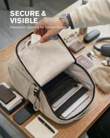 Sac à dos pour ordinateur portable de voyage 30L, pour le travail et les affaires |   Sac pour ordinateur portable 15,6 pouces et tablette 12,9 pouces, imperméable, durable, avec fermeture éclair YKK en RPET