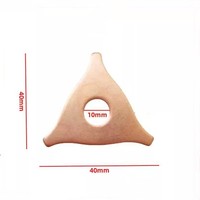 100 PCS/Ensemble de plaquettes de soudage triangulaires pour pistolet de soudage par points |   Rondelles de réparation de carrosserie automobile