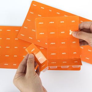 Blíster mensual para medicamentos con sellado en frío, organizador de pastillas desechable y fácil de usar, ideal para campamentos de verano y cuidadores. - Product Image 1