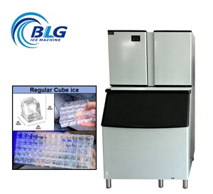 Machine à glaçons cubiques BLG Commercial 900 kg, type split, à fusion lente, capacité de stockage 450 kg, pour bars, <span class=keywords><strong>restaurants</strong></span>, vente directe usine - Product Image 1
