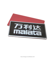 Stiker Logo Botol Parfum Cetak Aluminium Tema Cinta, Papan Nama Logam Anggur Kustom, Stamping Letterpress LANXUN