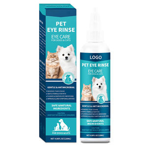 Gouttes oculaires pour chiens et chats à formule douce, marque privée, apaise les irritations, élimine les taches de larmes, améliore les symptômes d'<span class=keywords><strong>allergie</strong></span>, pour <span class=keywords><strong>yeux</strong></span> secs, sûres - Product Image 1